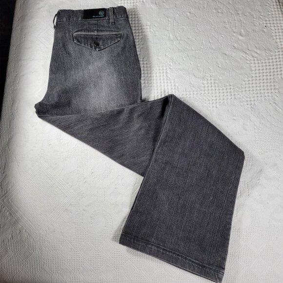 Neva jeans black washed‎ stretch wide leg loose fit size on tag 13 Style #YBS617 - Picture 13 of 15
